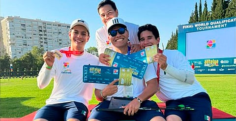 Equipo de tiro con arco varonil, consigue su pase a los Juegos Olímpicos de París