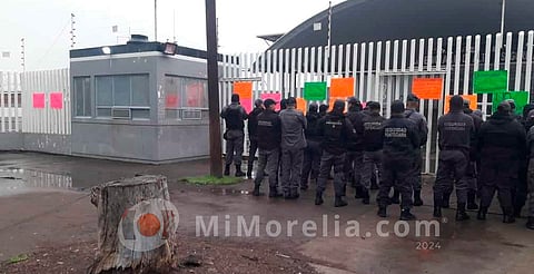 Abren investigaciones por protestas de custodios en Maravatío y Zitácuaro
