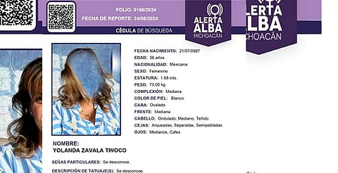 Localizan a mujer de 56 años de edad, reportada como desaparecida en Morelia