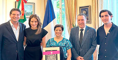 Recibe embajadora de Francia a comitiva de Morelia