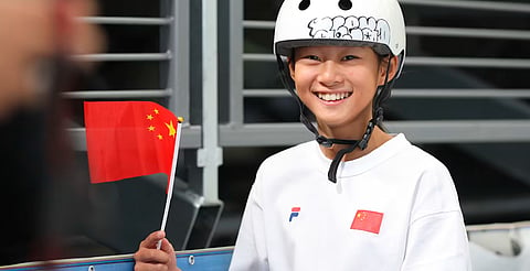 Con 11 años, la china Zheng Haohao
es la más joven en los Olímpicos de París 2024