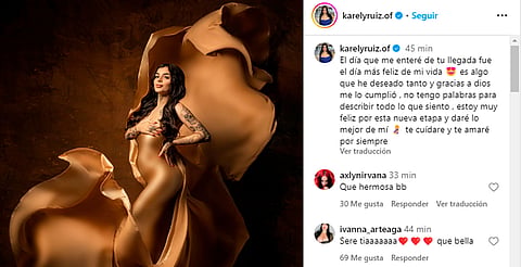 ¡Karely Ruiz está embarazada! lo confirma con publicación en Instagram