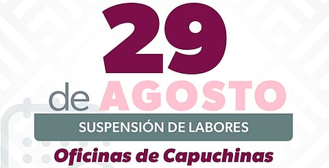 Este jueves cerrarán oficinas de recaudación en Capuchinas, en Morelia