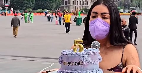 A un lustro de ser atacada con ácido, Elena Ríos se manifiesta por impunidad