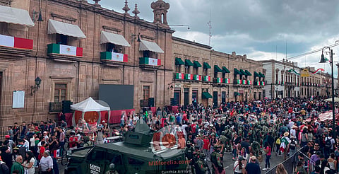 Con saldo blanco concluye desfile del 16 de septiembre en Morelia