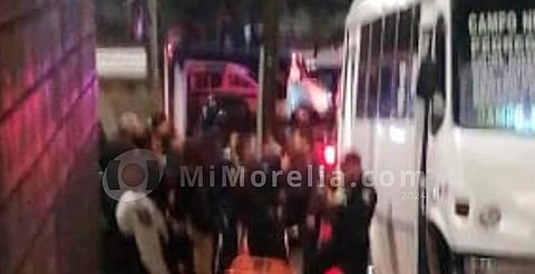 Detienen a conductor que disparó contra camión de transporte público en Morelia