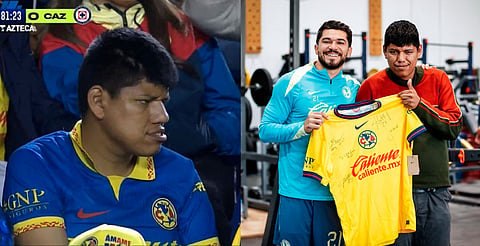 Club América recibió al aficionado que se convirtió en "meme" durante transmisión del partido