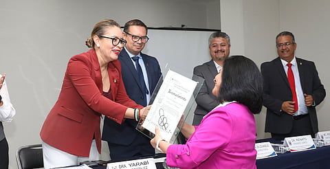 Yarabí Ávila asistió a la conmemoración del primer aniversario