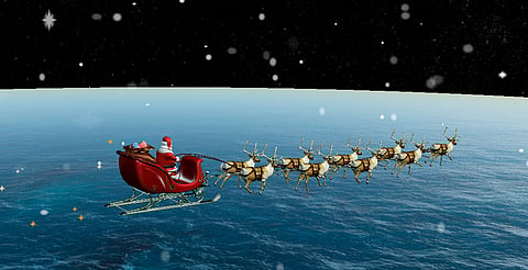 Así puedes seguir la trayectoria en vivo de Santa Claus por el mundo