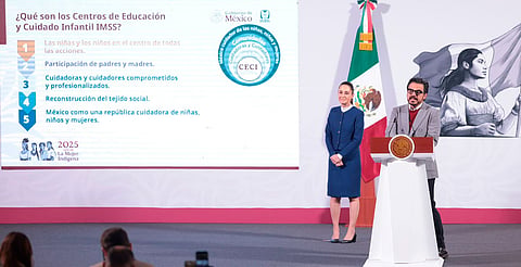 Presenta Sheinbaum los Centros de Educación y Cuidado Infantil del IMSS
