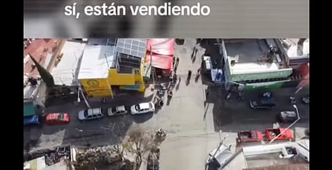 Chavo usa su dron para ver si el taquero ya abrió el puesto