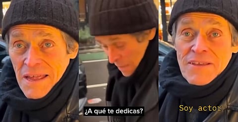 Entrevista a Willem Dafoe sin reconocerlo y sorprenden sus respuestas