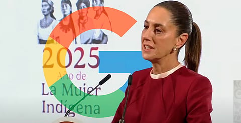 "Google está equivocado": Sheinbaum analiza demandar por 'Golfo de América'