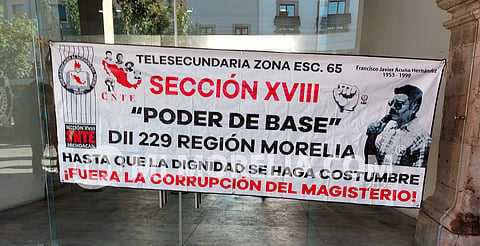 CNTE Michoacán advierte paro indefinido si no atienden sus demandas