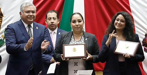 Yareni Pérez y Jannet Hernández reciben Condecoración “La Mujer Michoacana 2025”