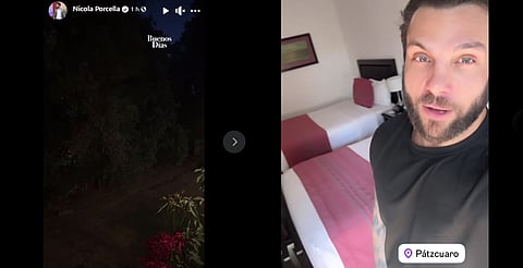 Nicola Porcella amanece en Pátzcuaro, Michoacán; va a grabar con Televisa