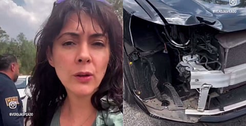‘Qué tristeza e impotencia’: Desvalijan auto de la actriz Verónica Jaspeado