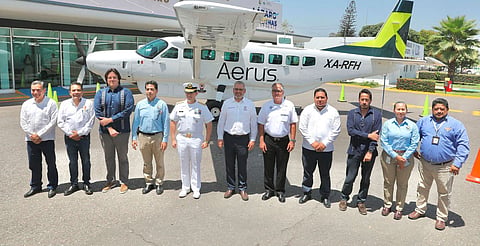Con Aerus se recuperan vuelos comerciales de LC a CDMX: Bedolla