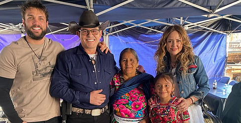 Lesly, “La Niña de los Rebozos”, aparece en nueva telenovela de Televisa grabada en Michoacán