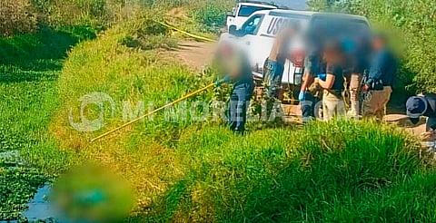 Hallan hombre ahogado y putrefacto en canal de riego de Chucándiro; tenía días desaparecido