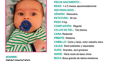 ¿Lo reconoces? FGE busca a familia de bebé encontrado en Michoacán