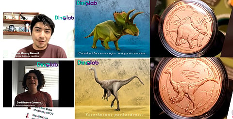 Las ilustraciones originales pertenecerían a paleoartistas como Daniela Barrera y Gustavo Monroy