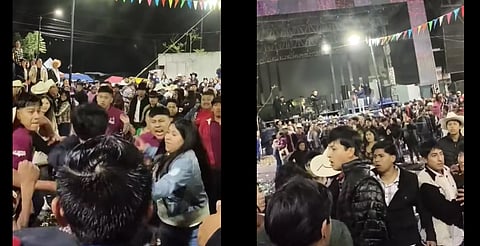 ¡Baile termina en golpes! Se desata pelea en evento de Los Buitres en Michoacán