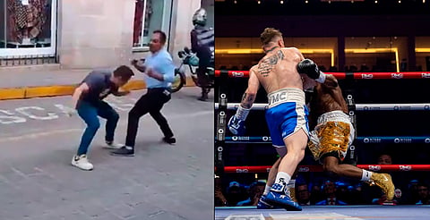 Reviven pelea en calle de Morelia tras combate del Canelo; es "mucho mejor", dice Faitelson