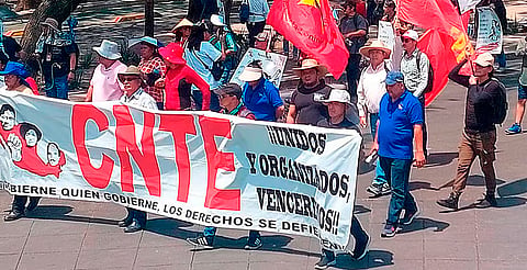 CNTE Michoacán se unirá a la mega marcha en CDMX por Día del Maestro
