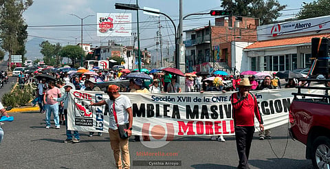 CNTE Michoacán anuncia bloqueo total en Morelia este 28 de mayo