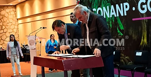Firman convenio CONANP y gobierno de Michoacán; buscan ampliar áreas naturales protegidas