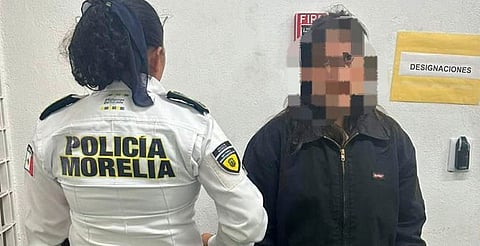 Policía Morelia detiene a mujer por presuntos delitos contra la salud en la colonia Los Girasoles