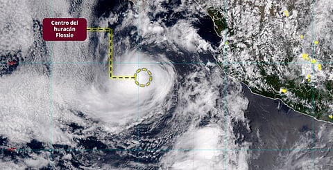 Huracán Flossie se desplaza hacia el noroeste; sigue alejándose de costas mexicanas