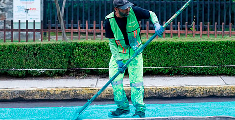 SCOP realiza conservación de ciclovía Morelia-Pátzcuaro