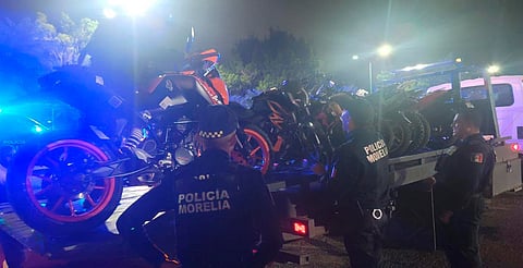 Retiran más de 250 motos irregulares en Morelia