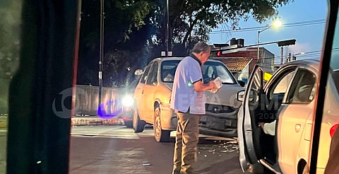 Se registra choque en avenida Solidaridad; no se reportan heridos