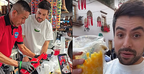 El influencer Alex Serrano visita Morelia en busca de las mejores carnitas