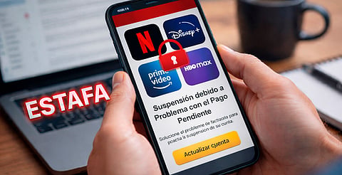 ¿Te llegó un correo por “pago pendiente” de streaming? Podría ser fraude