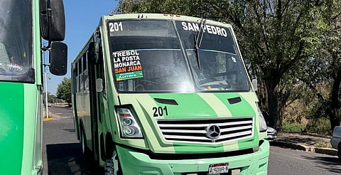 Suspenden servicio de transporte en rutas comunitarias de Morelia
