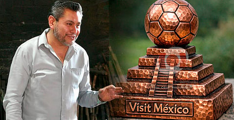 Yácata y balones de cobre: artesanos de Santa Clara preparan pieza especial para el Mundial 2026