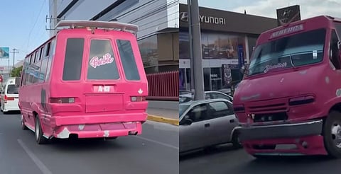 Morelia mágico: captan camión rosa estilo Barbie y se vuelve viral
