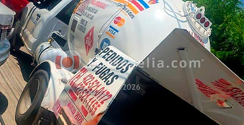 Explosión de tanque de gas deja a trabajador lesionado en Apatzingán