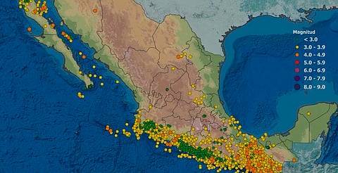 México registró más de 3 mil 500 sismos durante el mes de abril