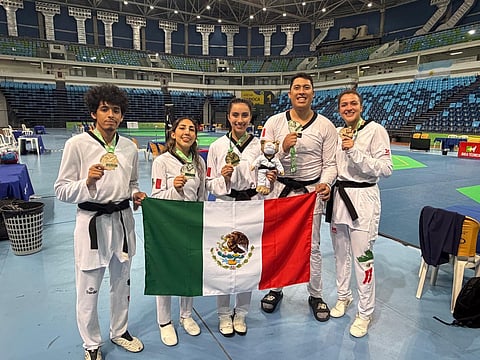 Taekwondo mexicano conquista Río de Janeiro con oro, platas y bronces