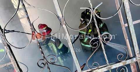Se registra incendio de domicilio en la Ampliación La Soledad, Morelia