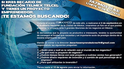 Los jóvenes becarios tienen hasta el próximo 10 de agosto para enviar sus propuestas