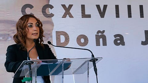 Reconoció y destacó el importante papel que ha jugado la mujer para conquistar la libertad