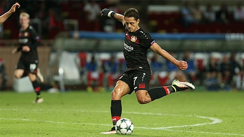 Javier Hernández informó que está de días libres, pero entrenando (Foto: @bayer04_es)