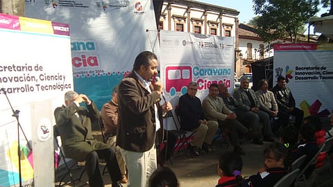 El anuncio se hizo en el marco de la Caravana de Ciencia y Tecnología que se realiza en la Plaza Vasco de Quiroga de Pátzcuaro
