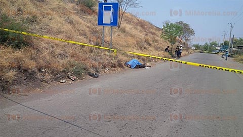 El fatal accidente ocurrió en la carretera federal Nueva Italia-Apatzingán, en el entronque a Antúnez (Foto: RED 113)